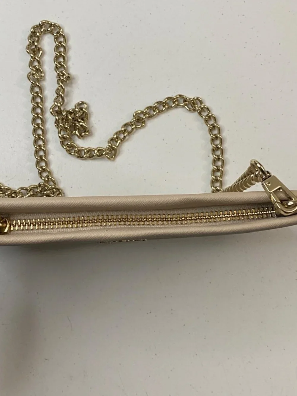 Kate Spade New York Minnie Mouse Crossbody Bag Beige Leather Chain Strap - Picture 13 of 14